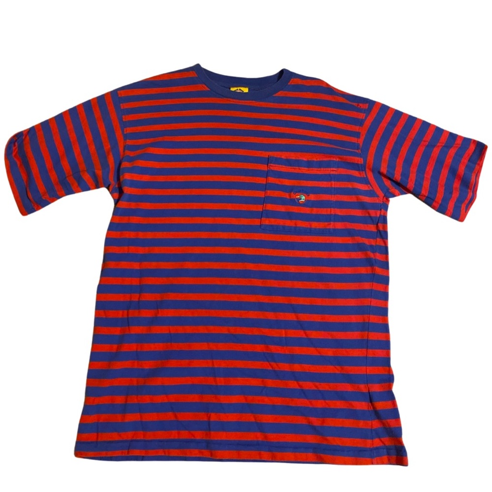 Vintage Duck Head striped red/blue made in USA Single stitch size large